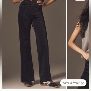 Anthropologie The Colette Corduroy Full-Length Wide-Leg Pants by Maeve